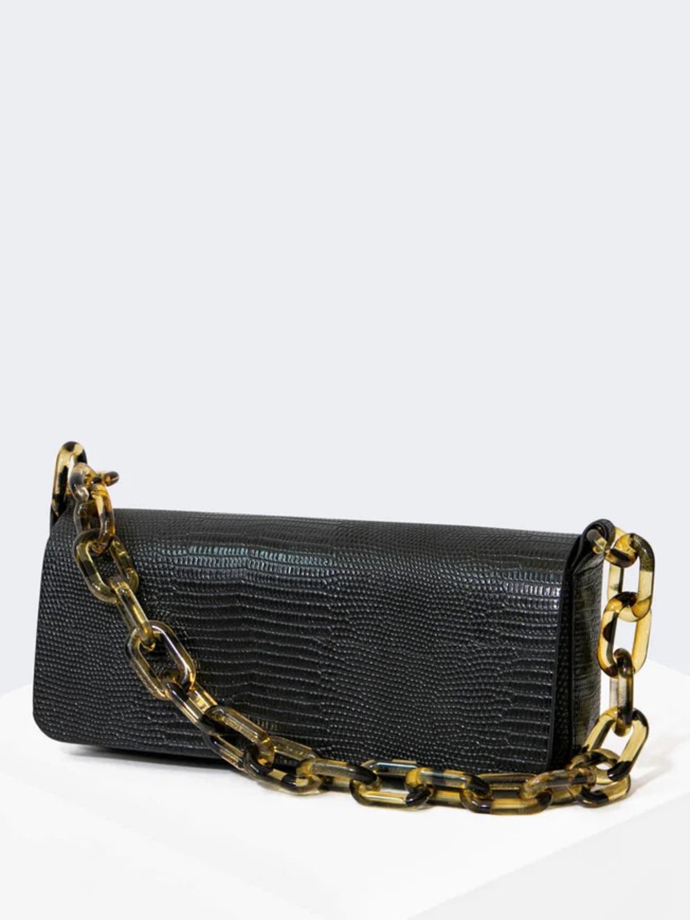 House of want Shoulder Bag with Tortoiseshell Chain